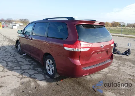 2014 Toyota Sienna Le V6 8 Passenger from USA, damaged, VIN 5TDKK3DC5ES406322